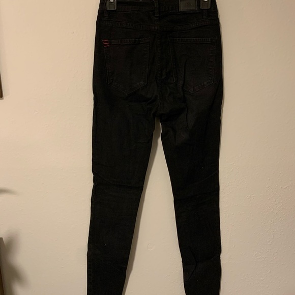 High Rise Urban Outfitters BDG Black Skinny Jeans - Picture 2 of 3